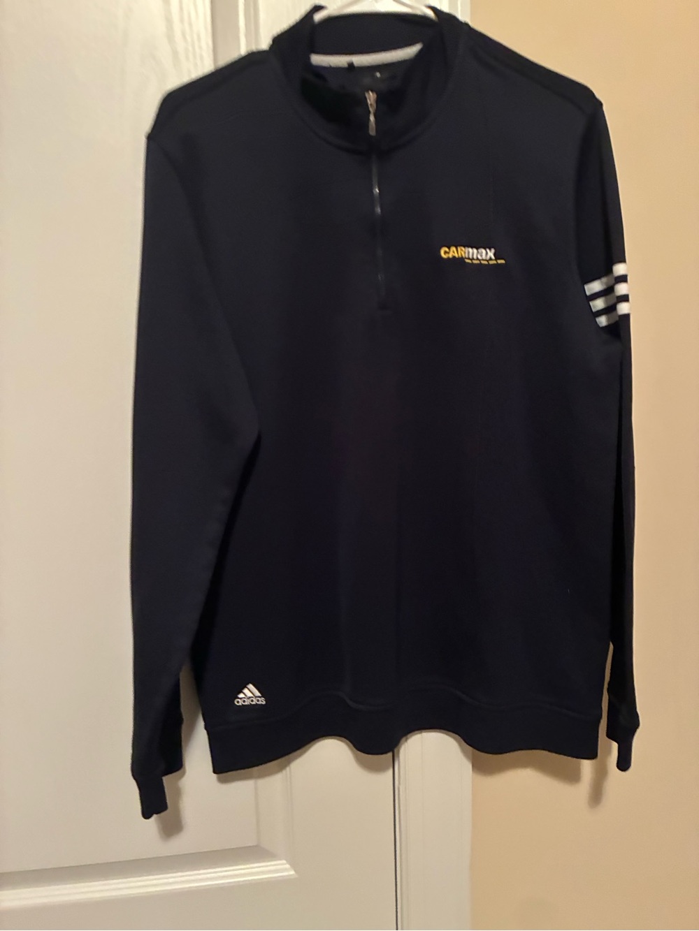 Men’s Navy Quarter-Zip Pullover Sweater adidas Carmax